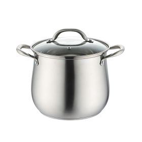 Dimensions: 22cm - Household 304 Stainless Steel Soup Pot, Extra-high with Double Bottom and Thick Stew Pot Cookware Kitchen Pots Hot Pot 2.5-9L