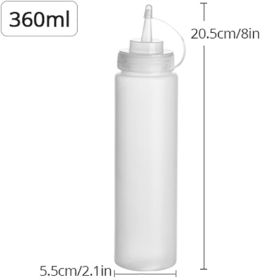 Color: White, Size: 6x20cm - Squeeze bottle kitchen supplies