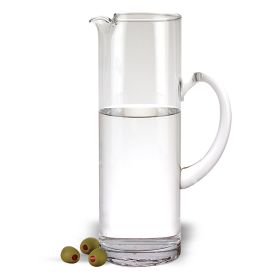 Mouth Blown Ice Tea  Martini Or Water Glass Pitcher  54 Oz