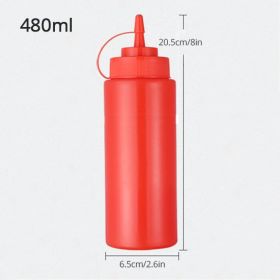 Color: Red, Size: 7x20cm - Squeeze bottle kitchen supplies