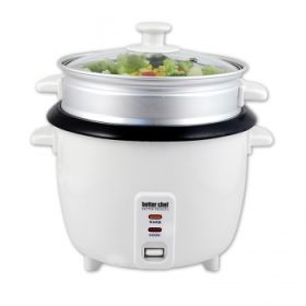 Better Chef 5-Cup Rice Cooker with Food Steamer