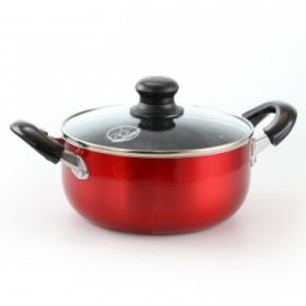 Better Chef 13 Quart Aluminum Dutch Oven in Red