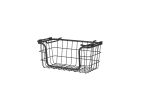 Oceanstar Stackable Metal Wire Storage Basket Set for Pantry, Countertop, Kitchen or Bathroom â€šÃ„Ã¬ Black, Set of 3