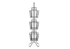 Oceanstar 3-Tier Metal Wire Storage Basket Stand with Removable Baskets â€šÃ„Ã¬ Black