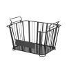 Oceanstar 3-Tier Metal Wire Storage Basket Stand with Removable Baskets â€šÃ„Ã¬ Black