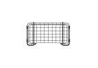 Oceanstar Stackable Metal Wire Storage Basket Set for Pantry, Countertop, Kitchen or Bathroom â€šÃ„Ã¬ Black, Set of 3