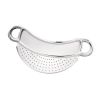 Stainless Steel Colander Food Strainer Clip-on Kitchen Food Strainer Fit for All Pots and Bowls with Hand Grips Draining Foods