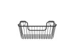 Oceanstar Stackable Metal Wire Storage Basket Set for Pantry, Countertop, Kitchen or Bathroom â€šÃ„Ã¬ Black, Set of 2