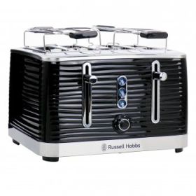 Russell Hobbs Retro Style 4 Slice Toaster in Black